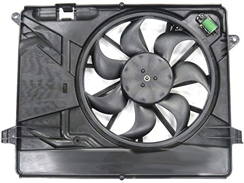 Chevy Trax Radiator Fan & Condenser Fan Assembly Replacement for 2015-2019 Models (Korean Built) - Perfect for Cooling System Repair & Maintenance