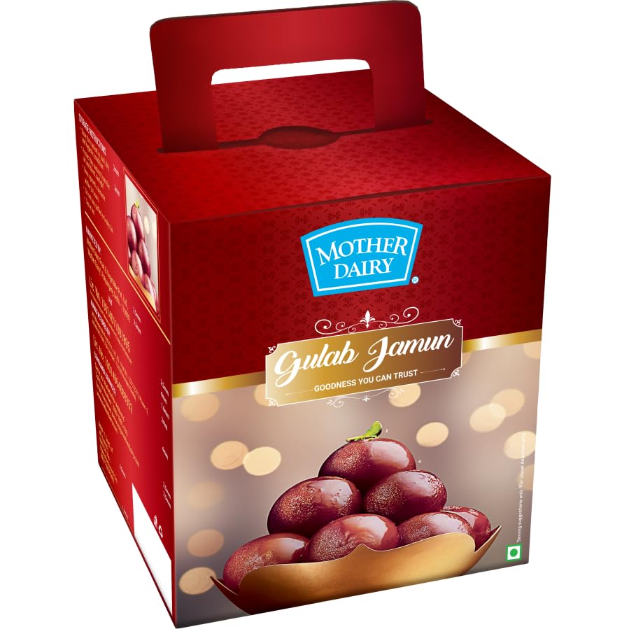 Mother Dairy Gulabjamun - Premium Indian Sweet Dessert, 1000g Box | Perfect for Festivals, Diwali Gifts & Family Celebrations
