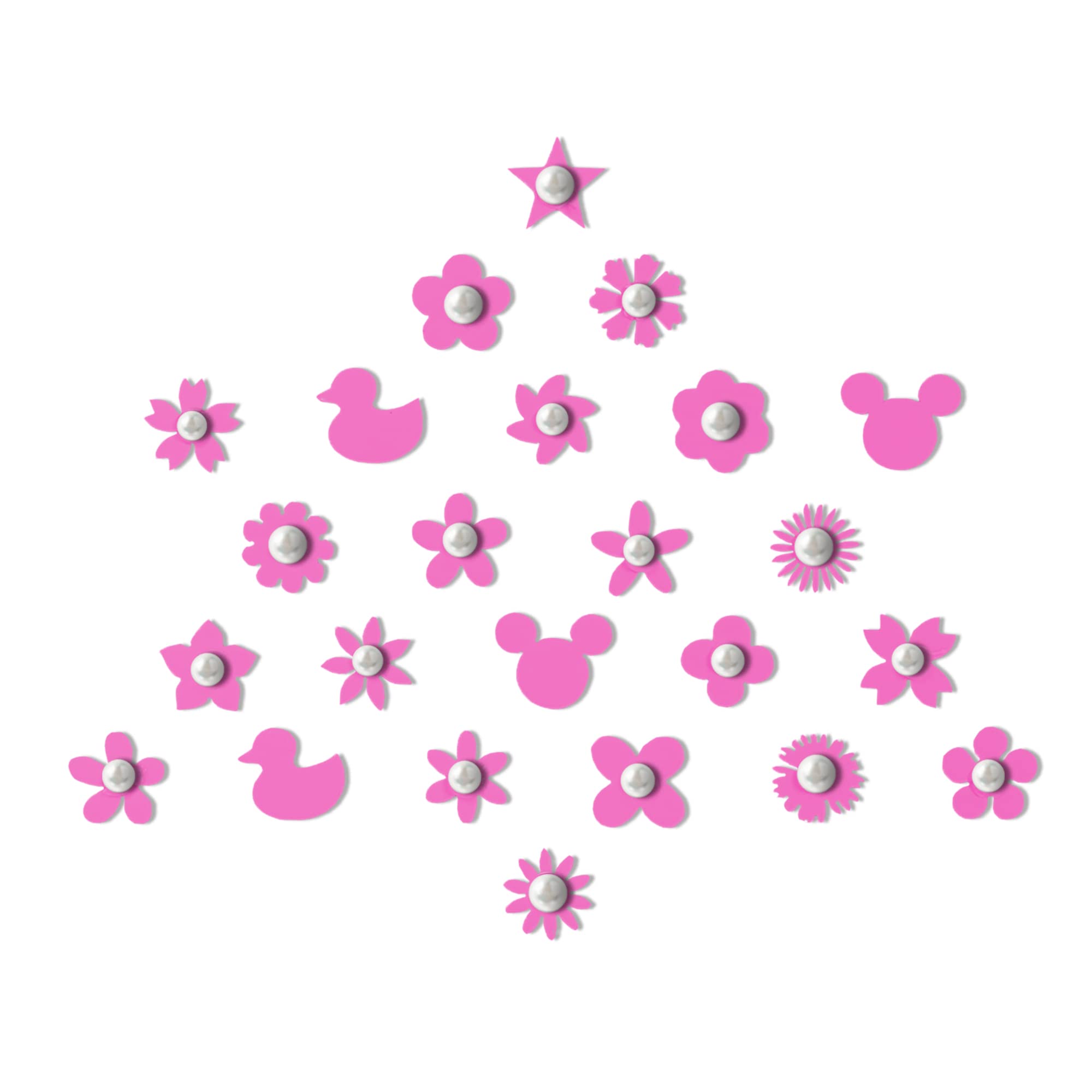 Comet Busters Cute Pink Baby Bindis - 6mm Kids Face Decoration Stickers for Festivals & Parties (Pack of 50) - Perfect for Diwali, Halloween & Birthday Celebrations (BB030)
