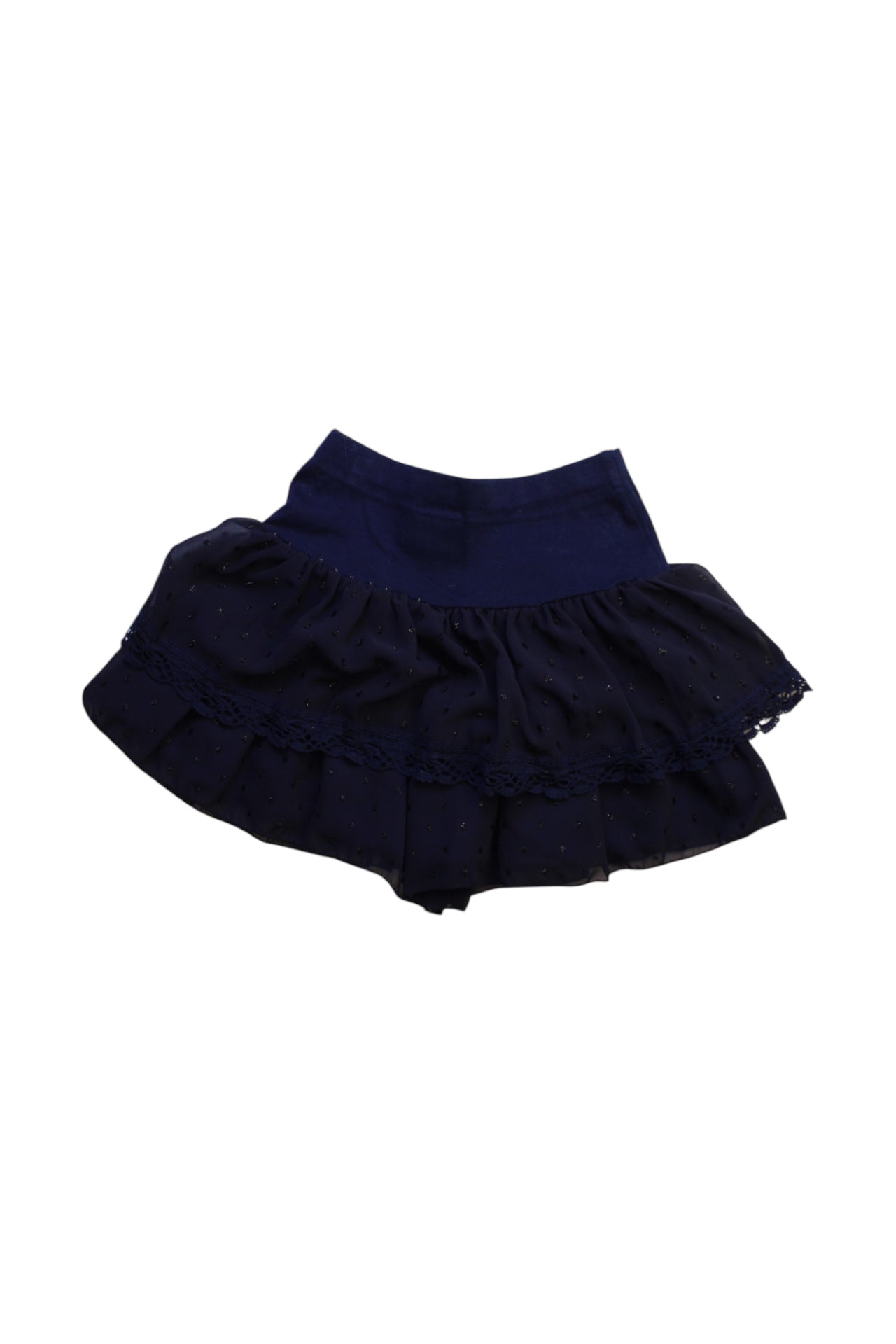 Anna Sui Tiered Tulle Skirt for Girls Size 5-6T | Floral Print Party Dress for Birthday, Wedding & Special Occasions