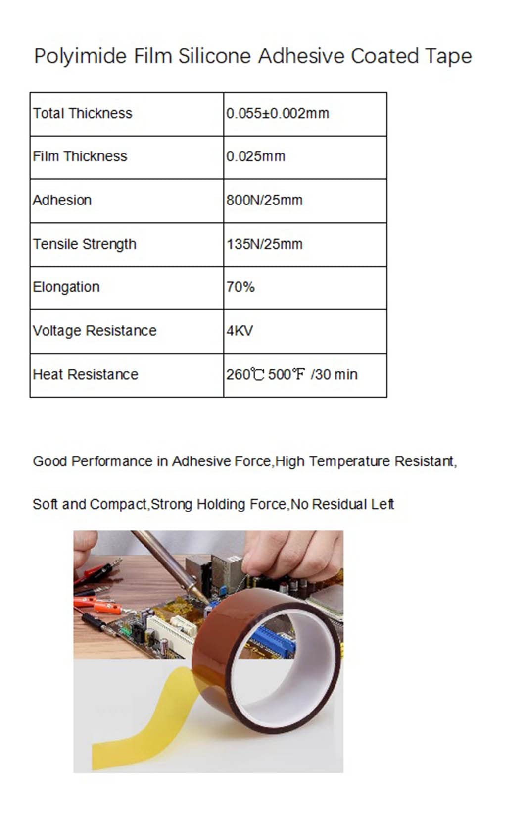 2 Rolls 3/8 Inch 10mm X 33m 108ft High Temperature Polyimide Tape - Heat Resistant, No Residue Adhesive for Heat Transfer, Sublimation, Vinyl Press - Ideal for Electronics, Soldering, Circuit Boards & DIY Crafts