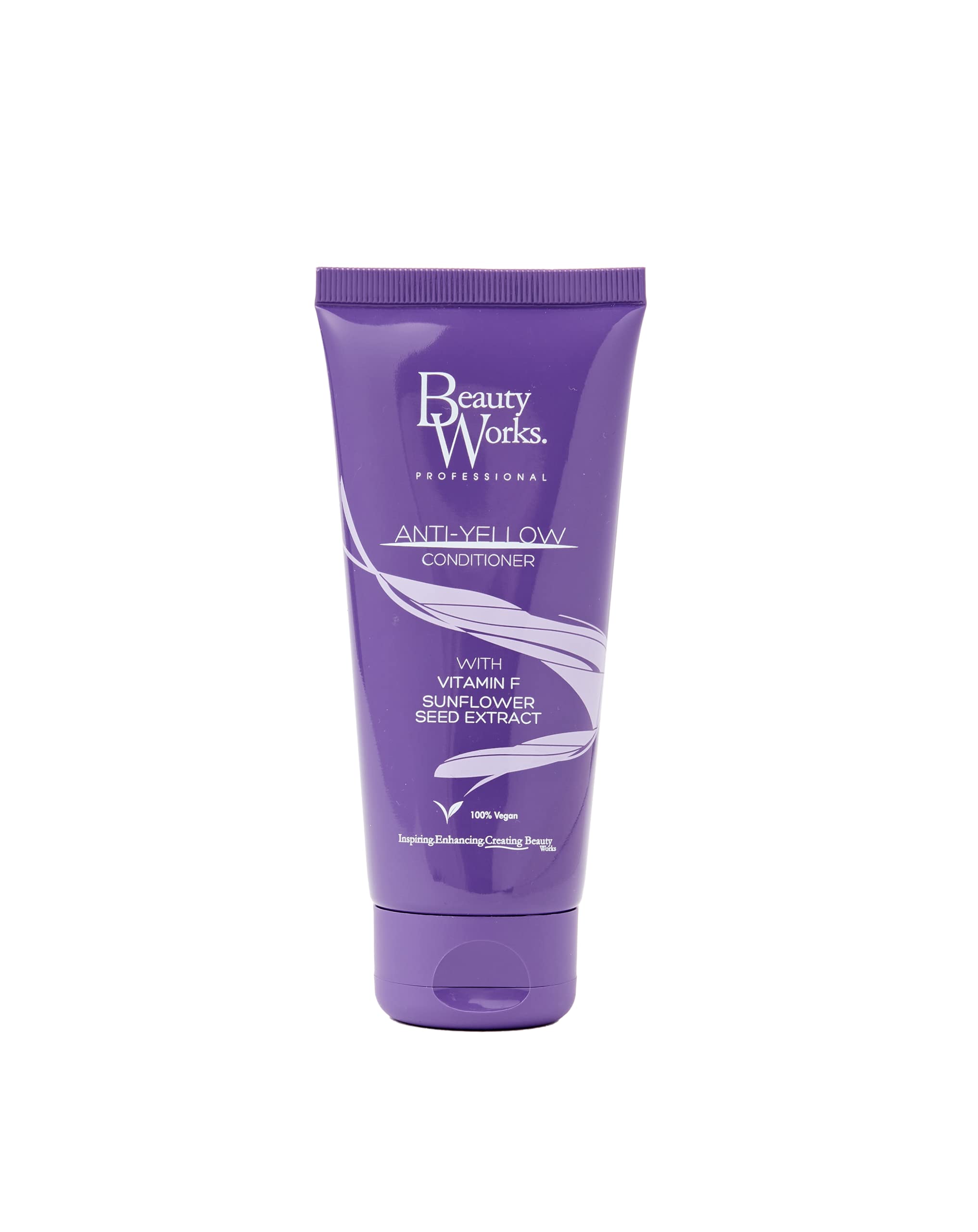 Beauty Works Anti-Yellow Conditioner for Blonde & Gray Hair - 100ml | Sulfate-Free Purple Toning Treatment for Brassiness & Color Correction