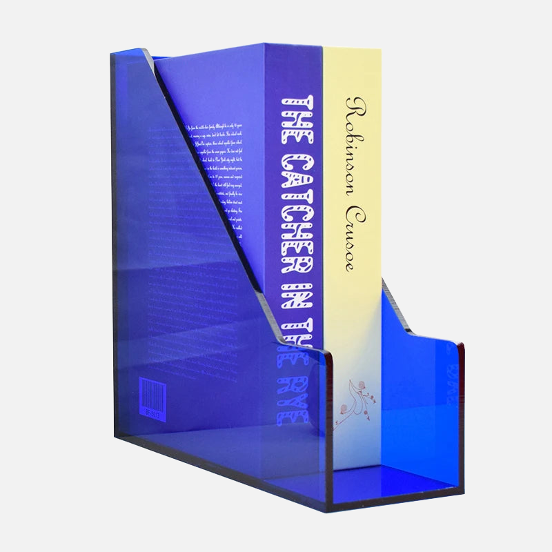 Prism Pop Acrylic File Organizer - Colorful Desktop Document Holder for Office, School & Home Organization - Perfect for Bills, Papers, Letters & Stationery Storage