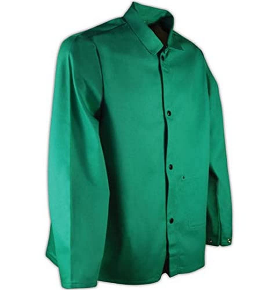 SparkGuard PVC-Free Flame-Resistant Cotton Jacket for Men & Women - OSHA Compliant Workwear for Electricians, Welders & Industrial Safety