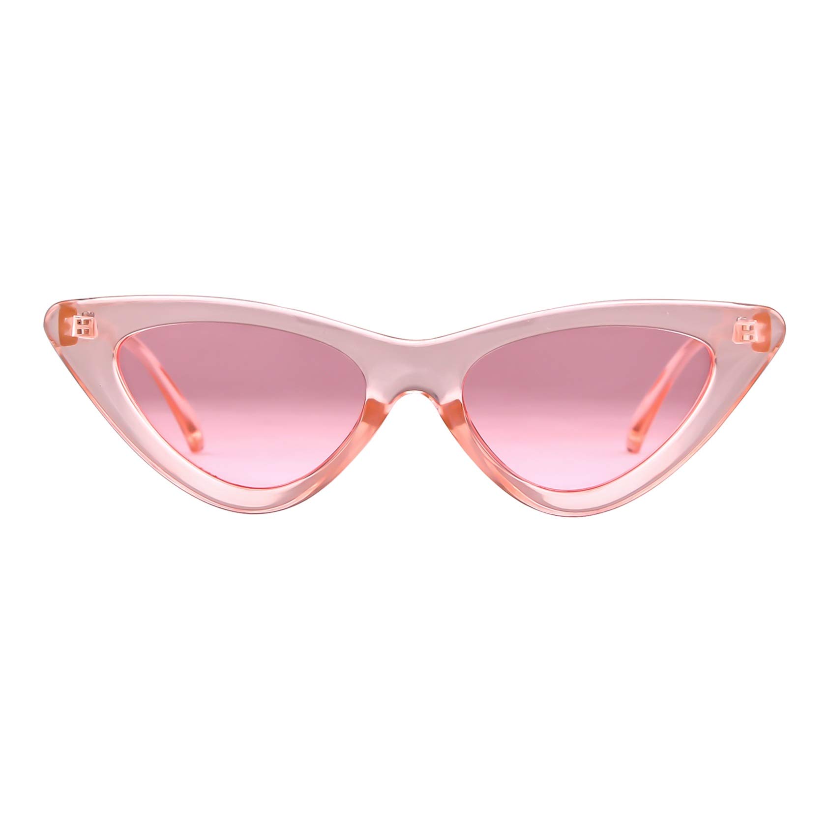 Retro Vintage Cat Eye Sunglasses for Women - Trendy Narrow Cateye Frame UV Protection Sunglasses - Perfect for Beach, Driving & Fashion Accessories