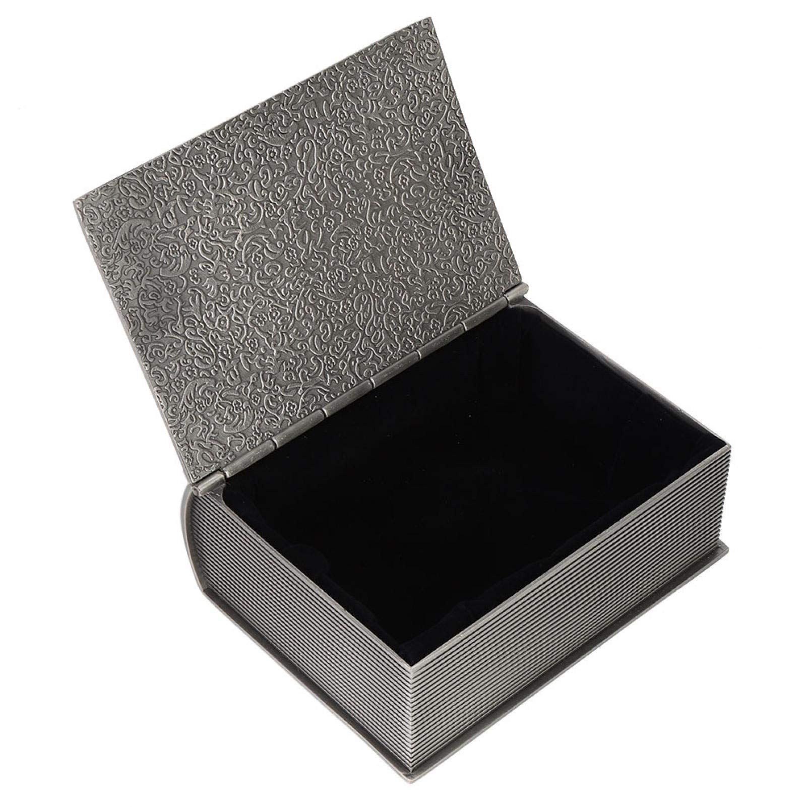 Book Shaped Jewelry Organizer Box - Soft Flannelette Lined Storage for Necklaces, Bracelets & Earrings - Elegant Home Decor for Bedroom & Living Room