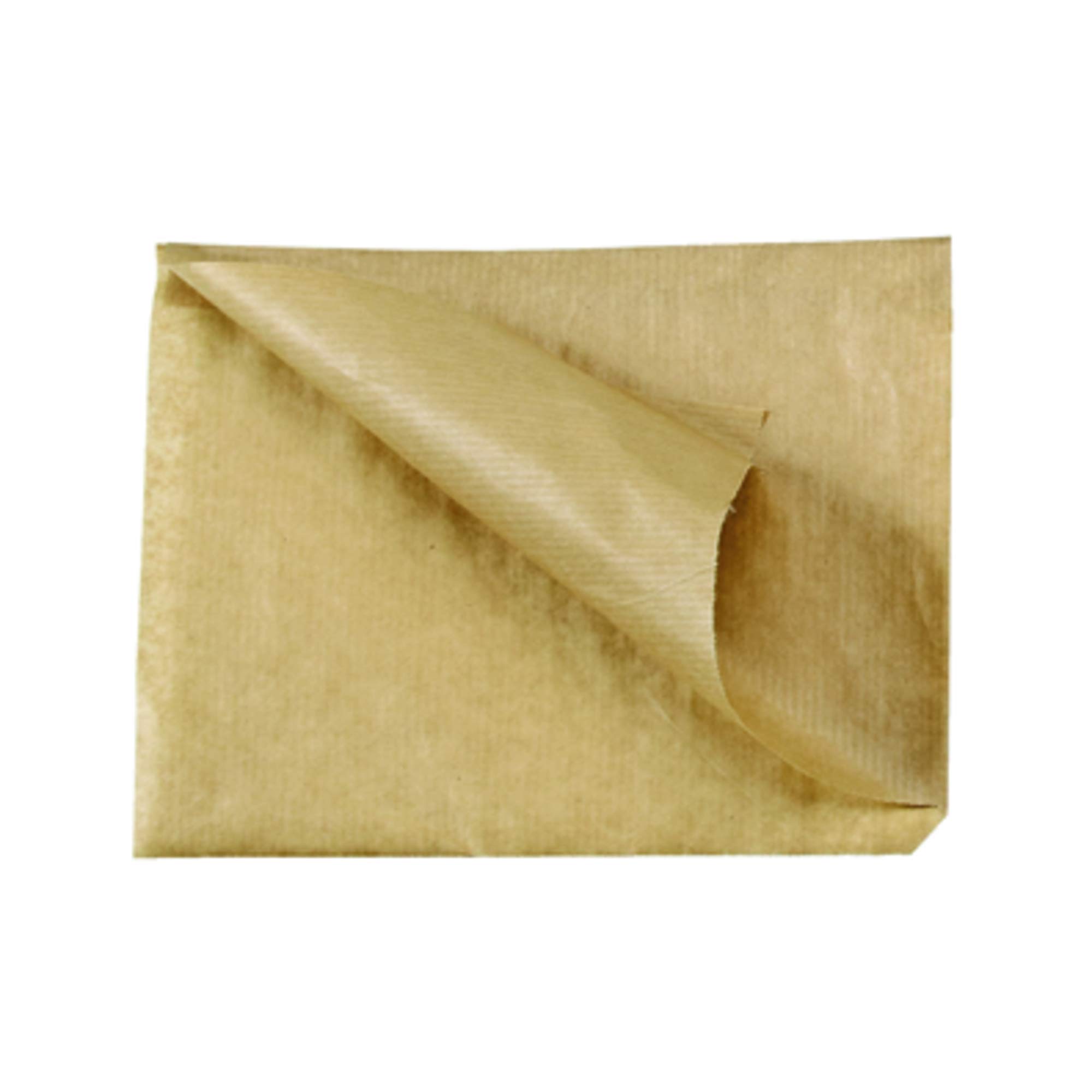 PACKNWOOD 210PAPOK17 Brown Greaseproof Bags for Baskets - 6.5 x 6.5 Inch Kraft Paper Liners (Case of 1000) - Perfect for Bakery, Deli, Catering & Takeout Food Packaging