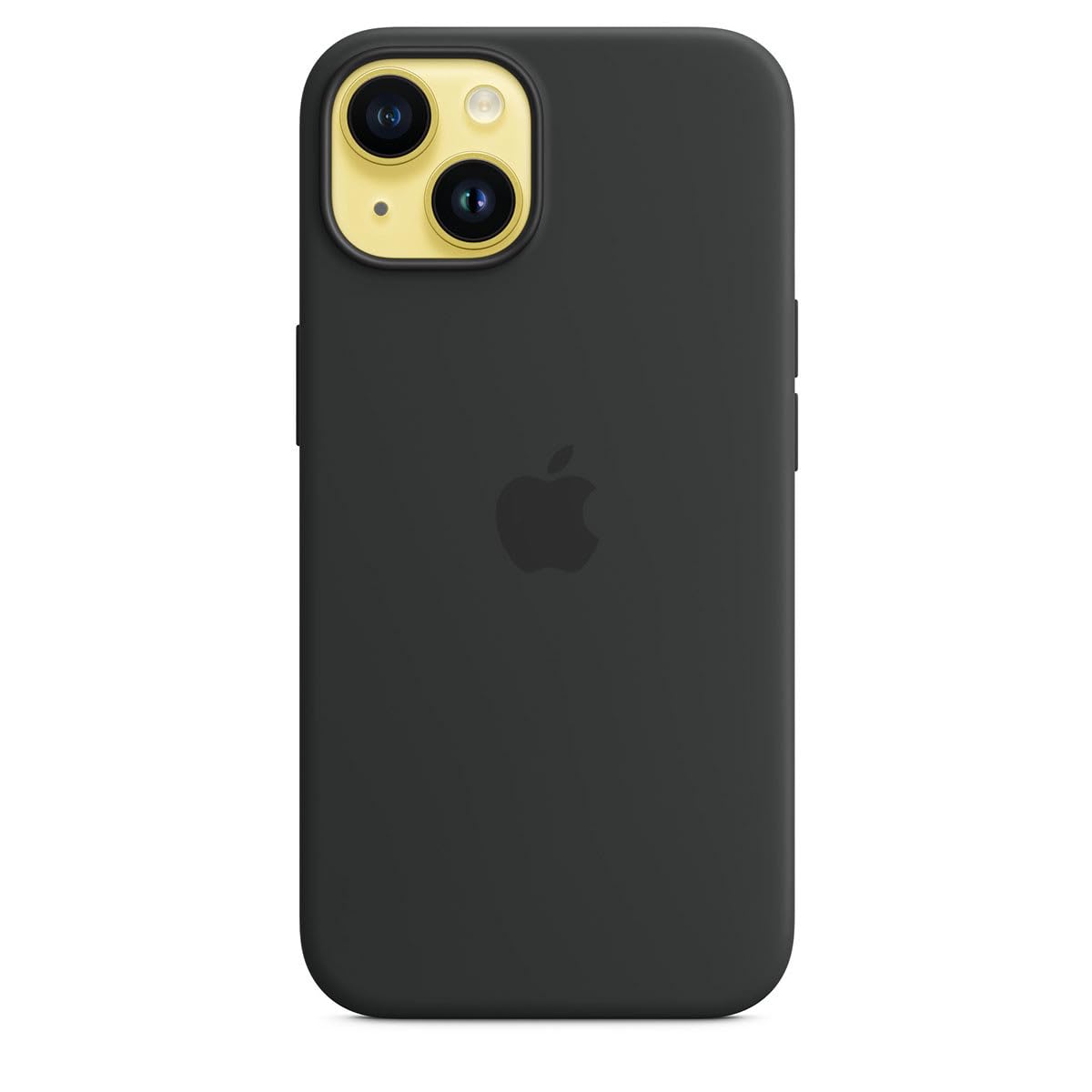 Apple iPhone 14 Silicone Case with MagSafe - Midnight Black | Slim Protective Cover for Wireless Charging | Perfect for Work, Travel & Everyday Use