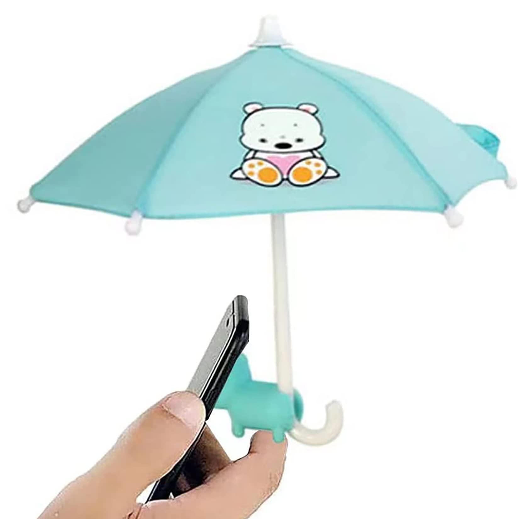 Durable Universal Adjustable Silicone Suction Cup Phone Umbrella - Anti-Glare Sun Shade Holder for Outdoor Smartphone Protection - Perfect for Beach, Pool, and Summer Activities