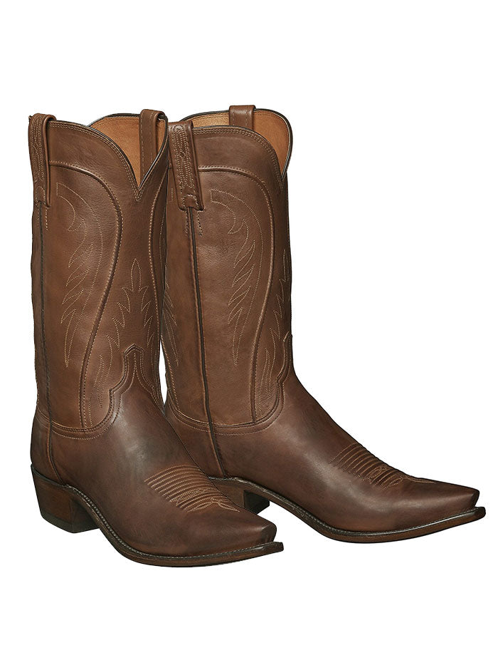 Lucchese N1596.54 Men's Classic Bart Ranch Hand Leather Boots - Burnished Tan - Western Cowboy Boots for Riding, Work & Outdoor Activities