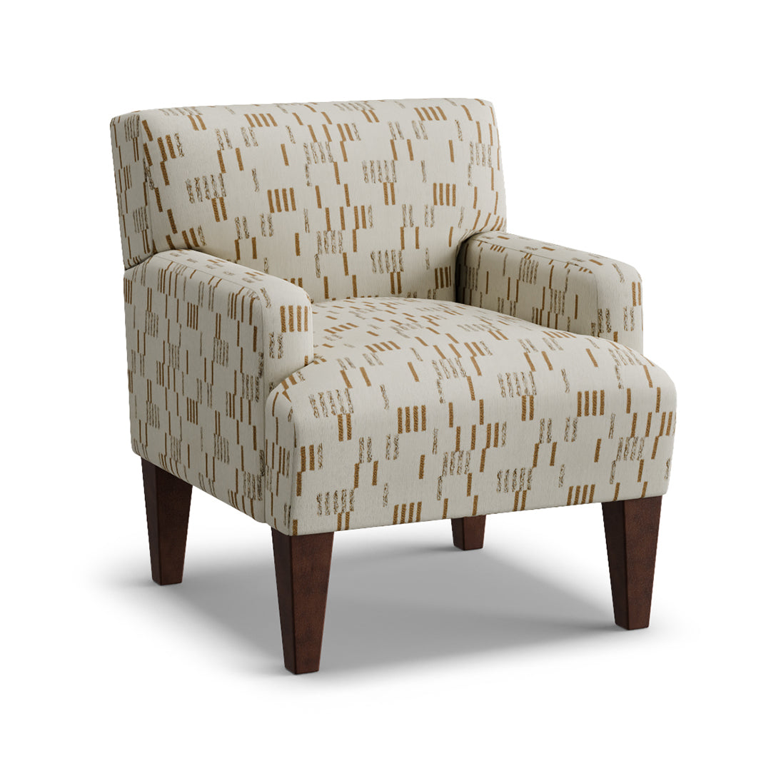 Randi Accent Chair - Modern Upholstered Lounge Chair for Living Room, Bedroom & Office - Comfortable Reading Chair with Sturdy Metal Legs - Perfect for Small Spaces & Home Decor