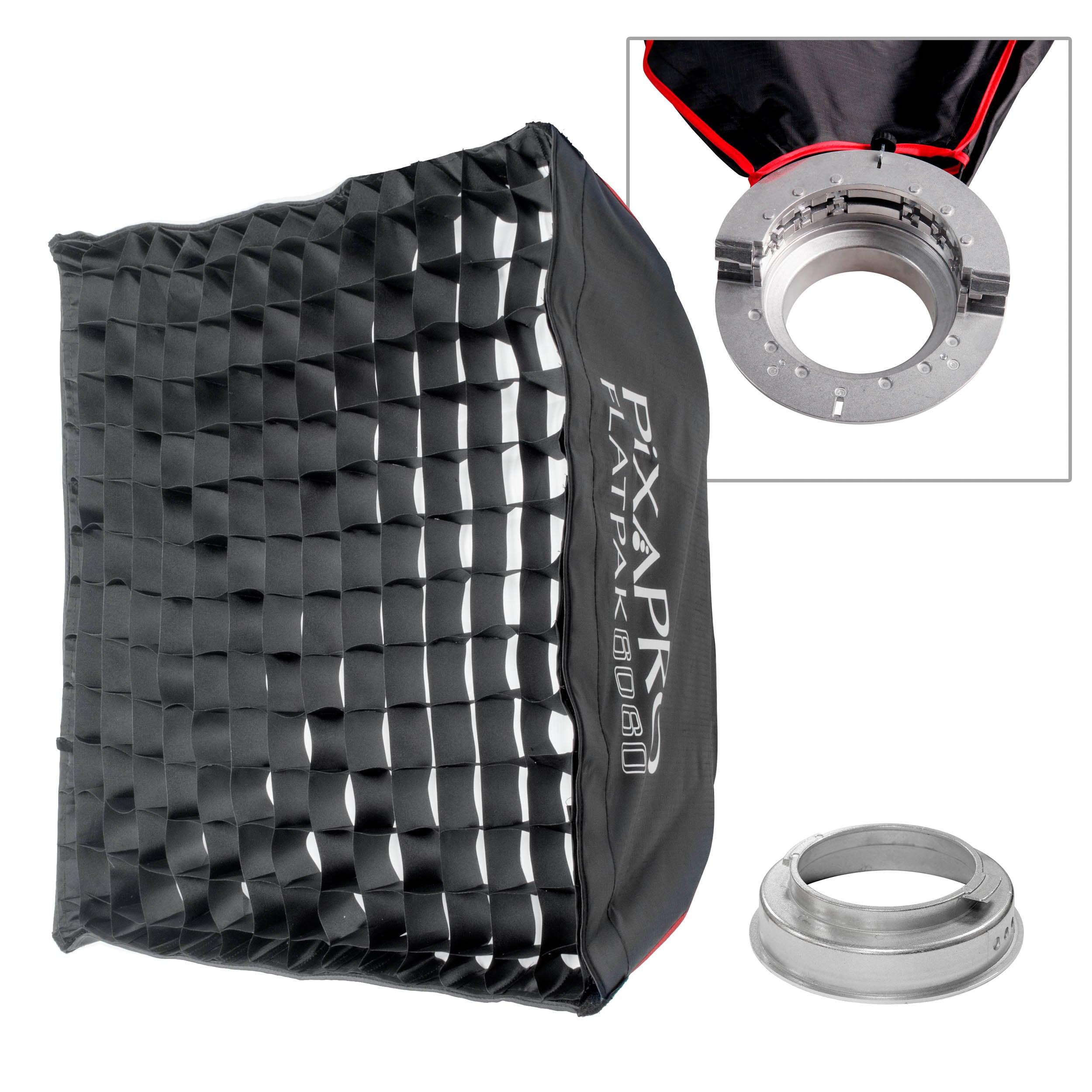 60x60cm Speed & Efficiency Two-Layer FlatPak Softbox (Patented Design) - Perfect for Photography, Video Lighting & Studio Portraits