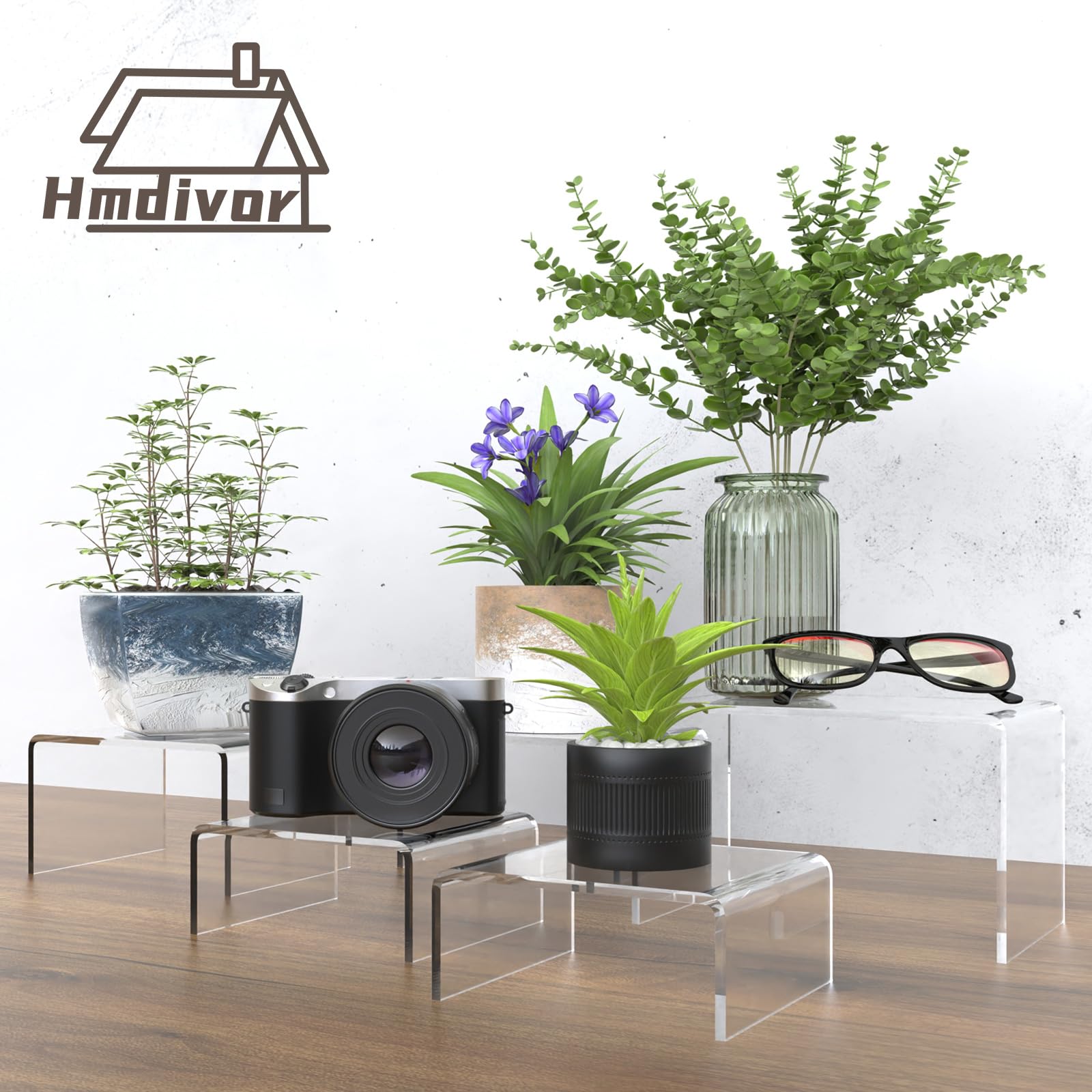 6-Piece Clear Acrylic Display Risers - 5