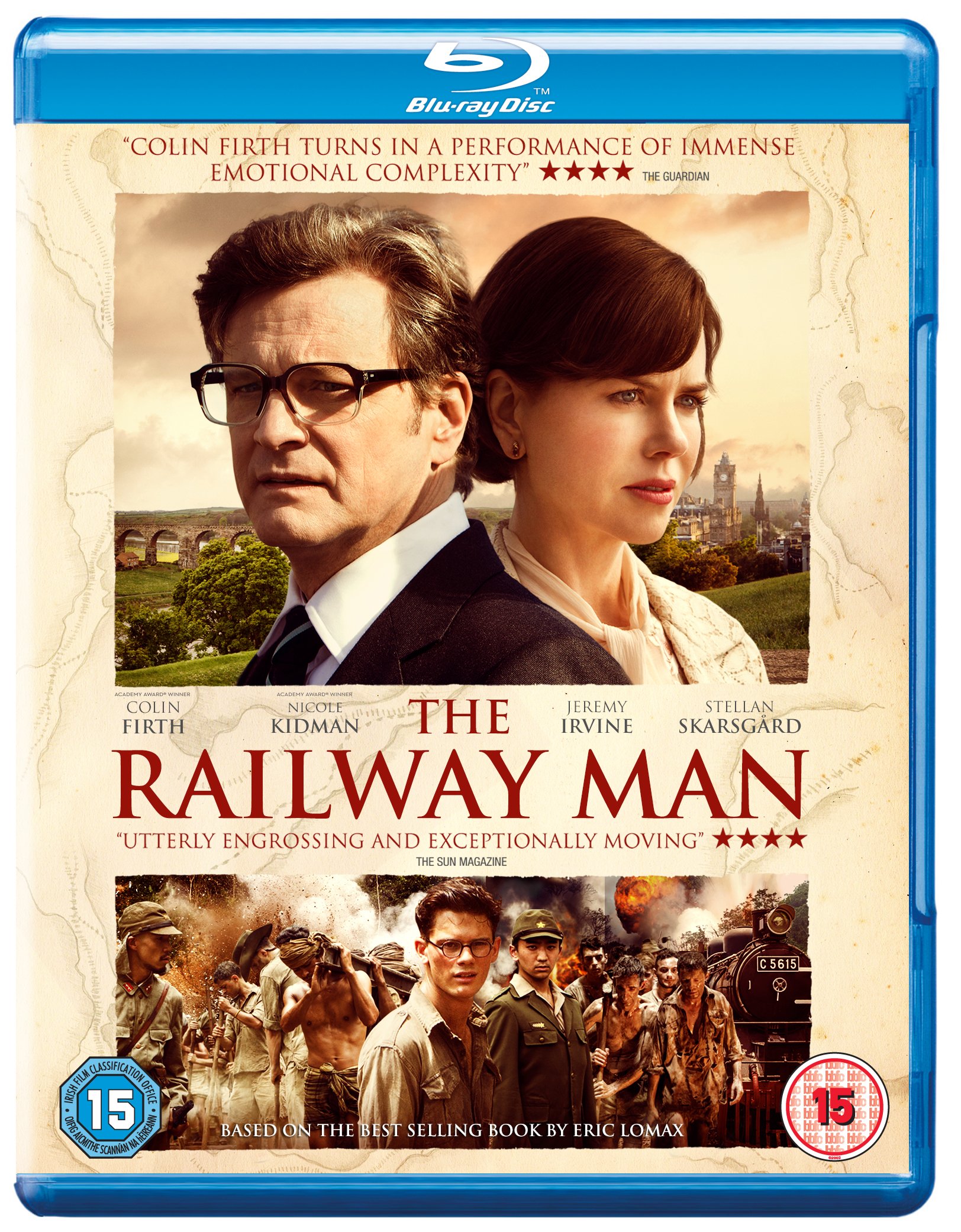 The Railway Man Blu-ray - Award-Winning WWII Drama Starring Colin Firth & Nicole Kidman - Perfect for Movie Nights & History Enthusiasts