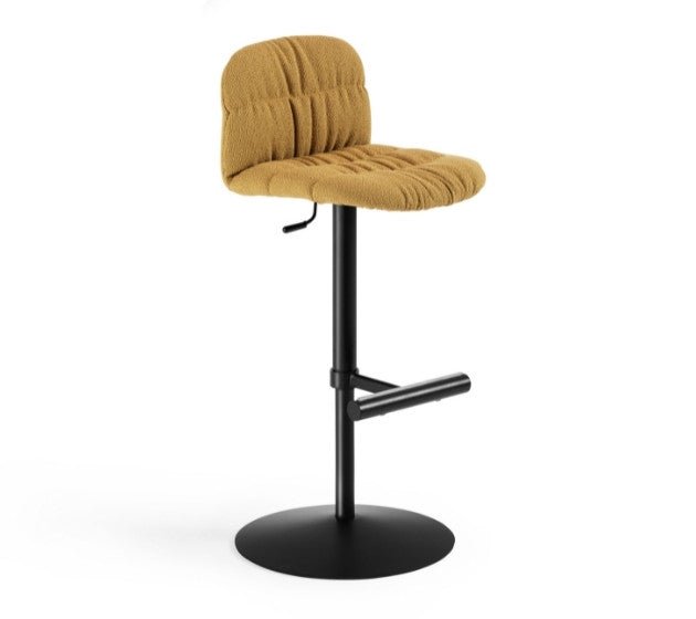 Midj Liu SG TS2 Modern Bar Stool - Adjustable Height & Comfortable Seat for Kitchen Island, Dining Table, and Home Bar - Perfect for Small Spaces & Contemporary Decor