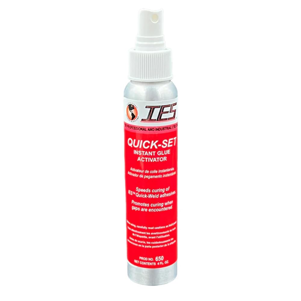 650 Quick-Set Instant Glue Activator Spray - Fast Bonding Adhesive for Crafts, Wood, Metal & Plastic - Perfect for DIY Projects, Home Repairs & Hobbyists