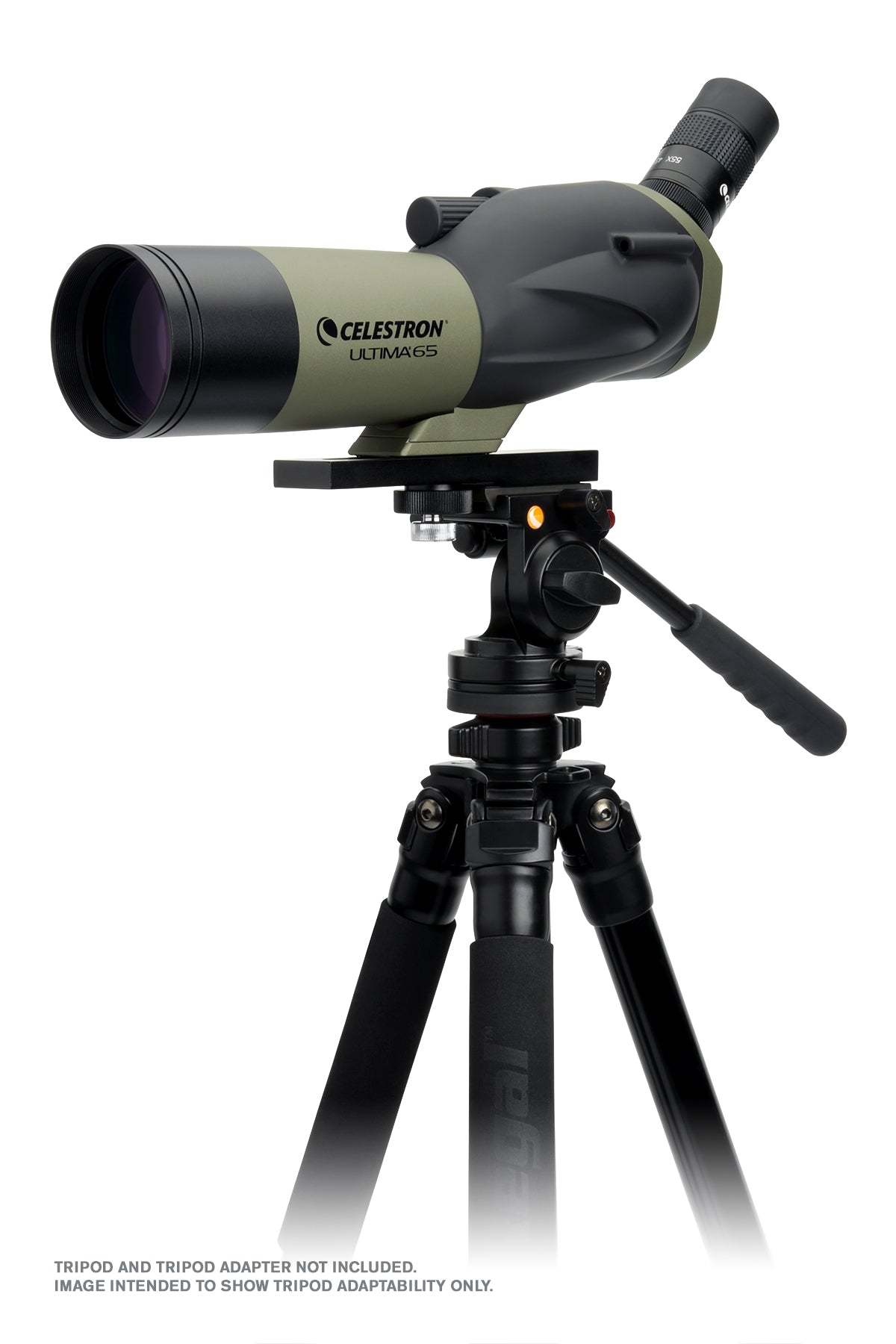 Ultima 18 55-65mm Angled Zoom Spotting Scope with Smartphone Adapter - HD Bird Watching, Hunting & Target Shooting Optics for Outdoor Enthusiasts