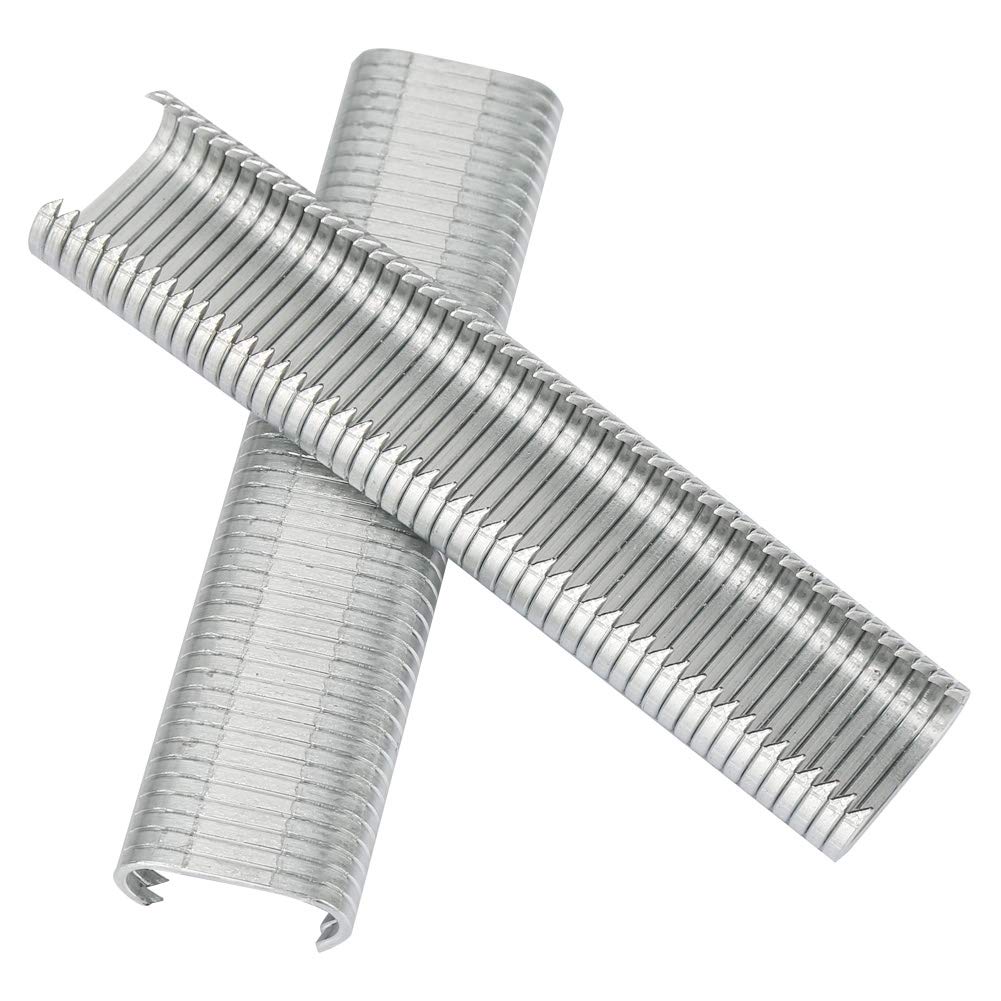 2500-Pack 8mm Pig Rings, Sofa Cushion Cage Nails, M Nails, C-Clips, Fastening Clamps for Wire Fence Mattress Installation - Animal Cage Repair, DIY Furniture Upholstery, Pet Enclosure Tools