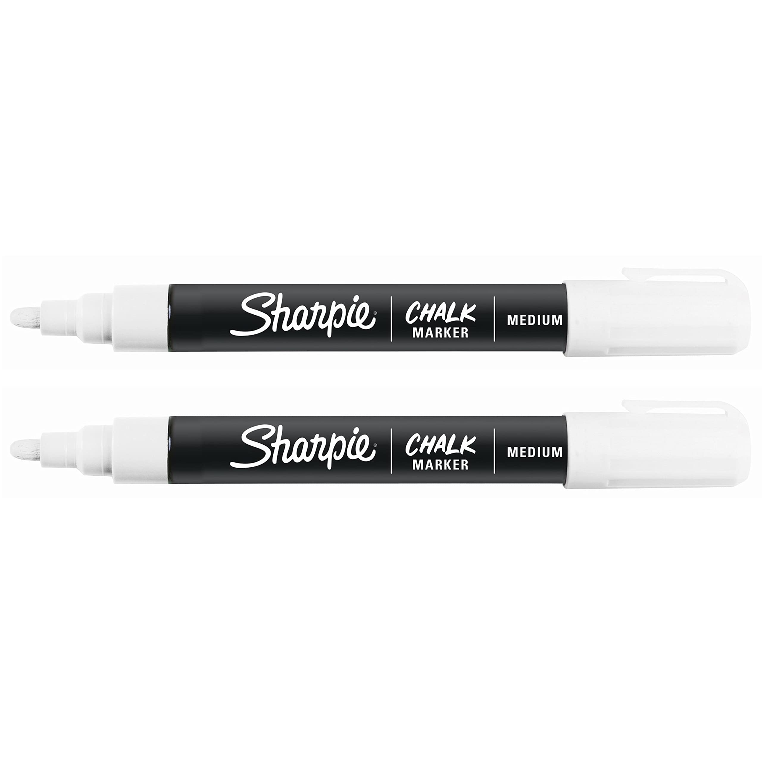 SHARPIE Chalk Markers - Wet Erase Whiteboard Markers, 2-Pack - Perfect for Restaurants, Classrooms & DIY Projects