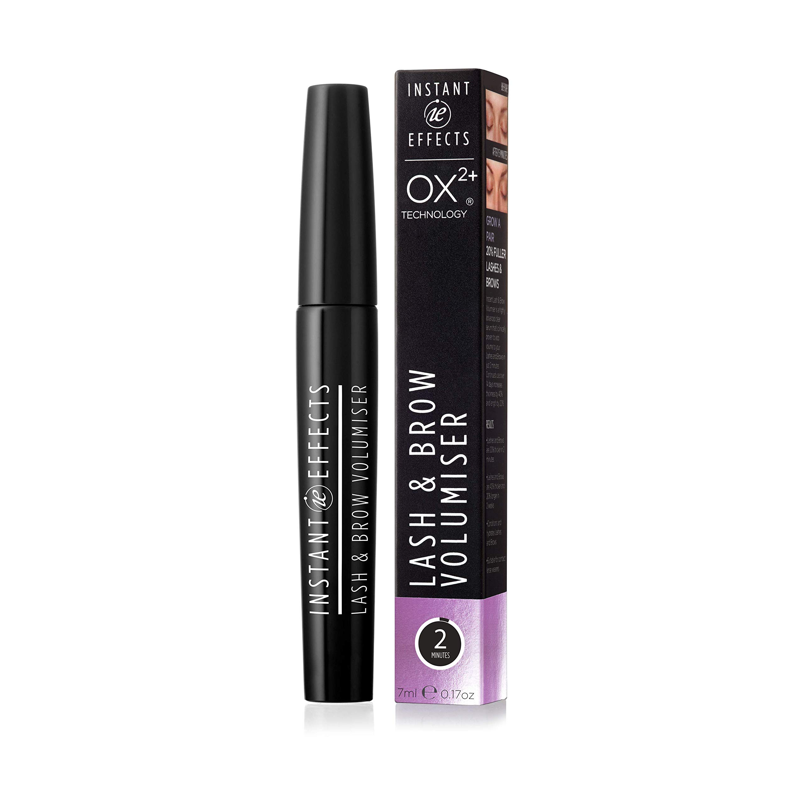 INSTANT EFFECTS LASH & BROW VOLUMIZER - Growth Serum for Short Sparse Lashes and Thin Brows | Strengthens Dry Brittle Eyelashes | Perfect for Daily Use, Special Occasions, and Enhancing Natural Beauty
