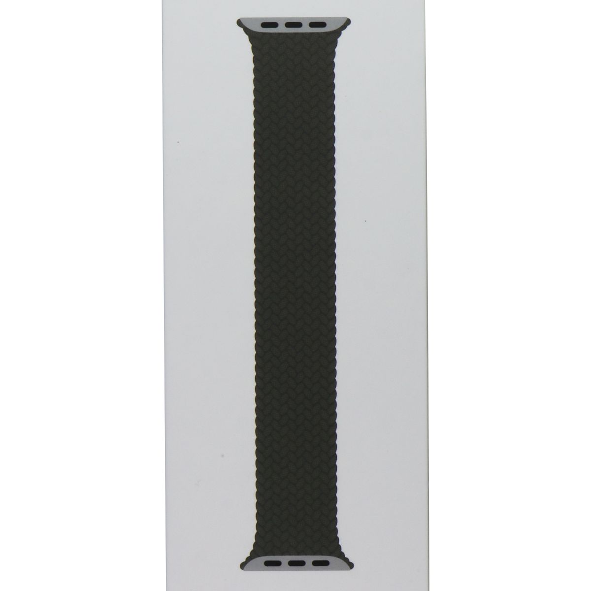 Apple Watch 45mm Braided Solo Loop Band - Compatible with 49mm, 46mm, 45mm & 44mm Models - Olive Green, Size 3 - Perfect for Workouts, Running & Everyday Wear