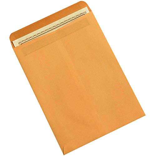 EN1042 Kraft Envelopes 9x12 Inches - Eco-Friendly Mailing & Shipping Envelopes for Documents, Letters, Business Correspondence & Office Use