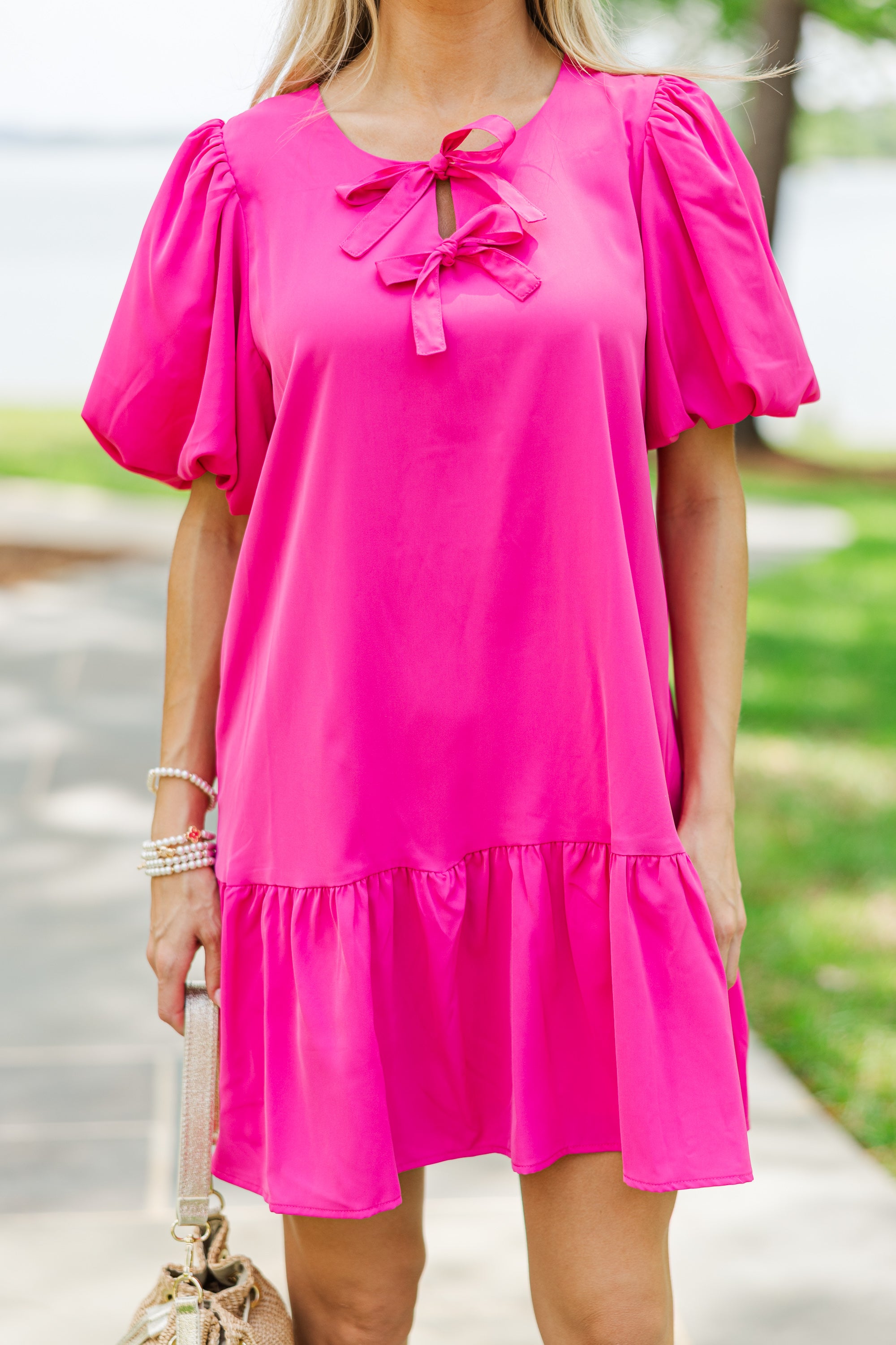 Stylish Pink Babydoll Dress for Women - Flirty & Comfortable Lingerie Nightwear for Date Nights & Sleepovers