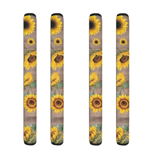 Sunflower Wood Grain Print