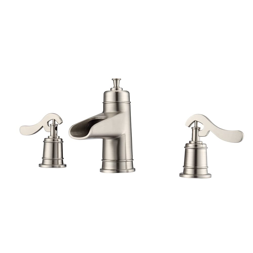 Batson Widespread Bathroom Faucet - Modern 8-Inch Lavatory Sink Faucet with High Arc Spout for Bathroom Vanity, Perfect for Home, Hotel, and Commercial Use