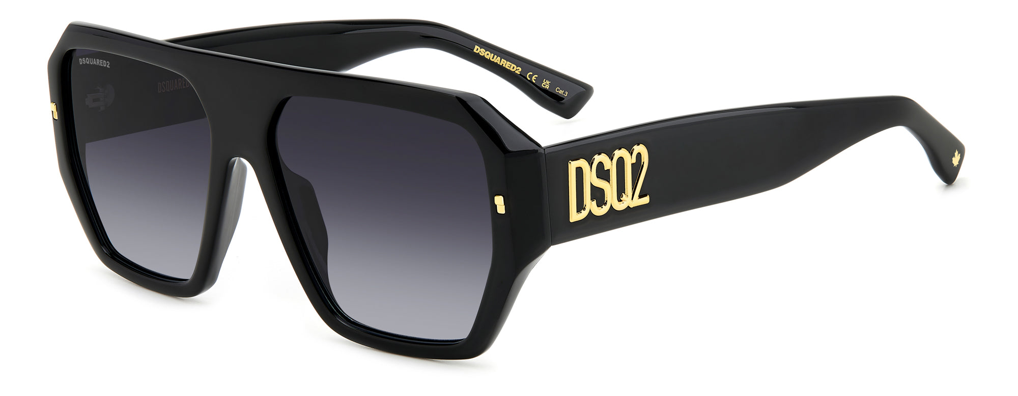 DSQUARED2 D2 0128/S Sunglasses - Polarized UV Protection Aviator Style for Men & Women | Perfect for Driving, Beach & Outdoor Activities