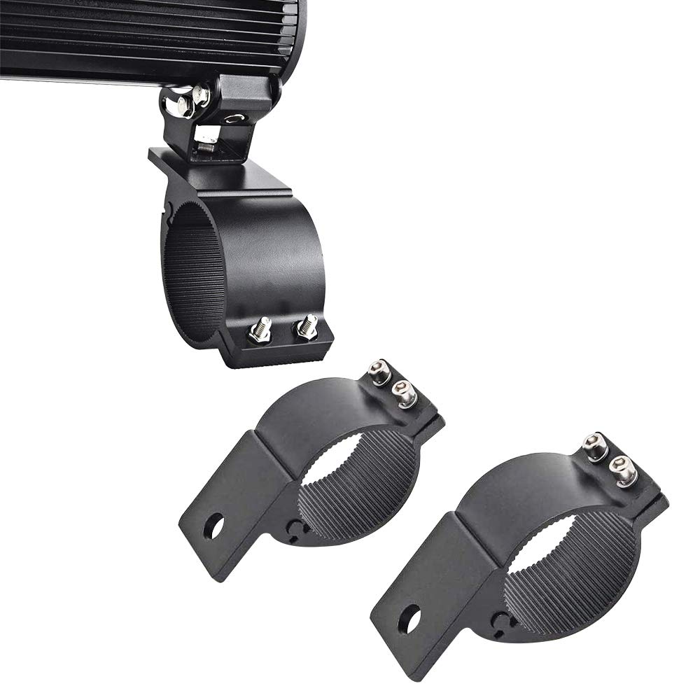 3 Inch LED Light Bar Mounting Bracket - Adjustable Tube Clamp Kit for Off Road SUV, ATV, Truck, Motorcycle & Boat (2PCS) - Perfect for Night Driving, Camping & Outdoor Adventures