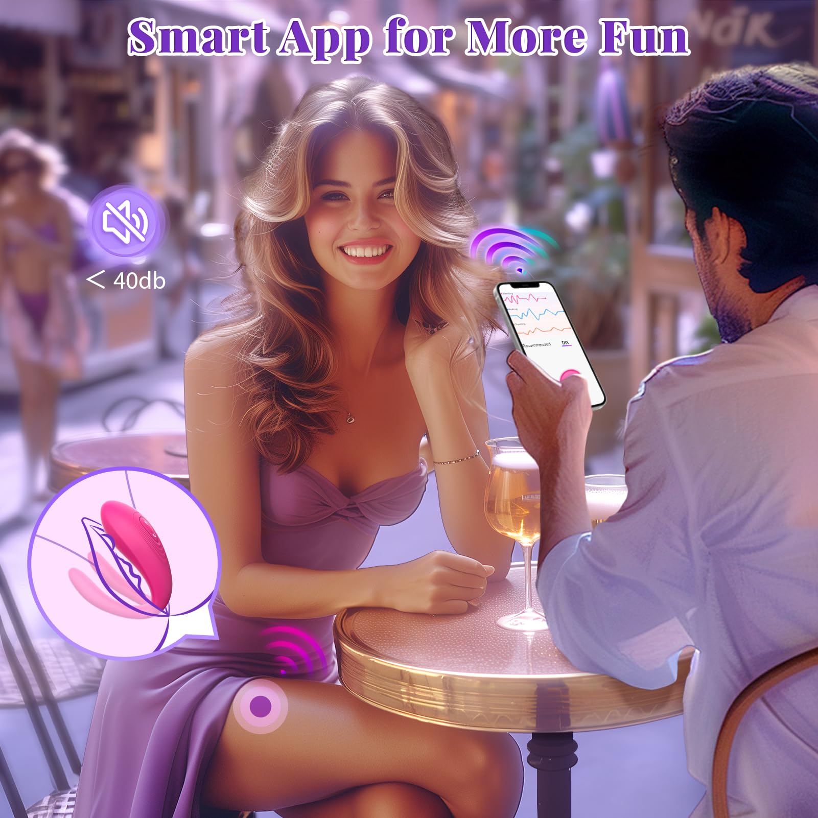 Premium Wearable Remote Control Vibrator for Women & Couples - 10 Powerful Vibration Modes, G-Spot & Clitoral Stimulation, Discreet & Rechargeable Adult Sex Toy - Perfect for Long-Distance Play, Spicing Up Relationships & Solo Pleasure