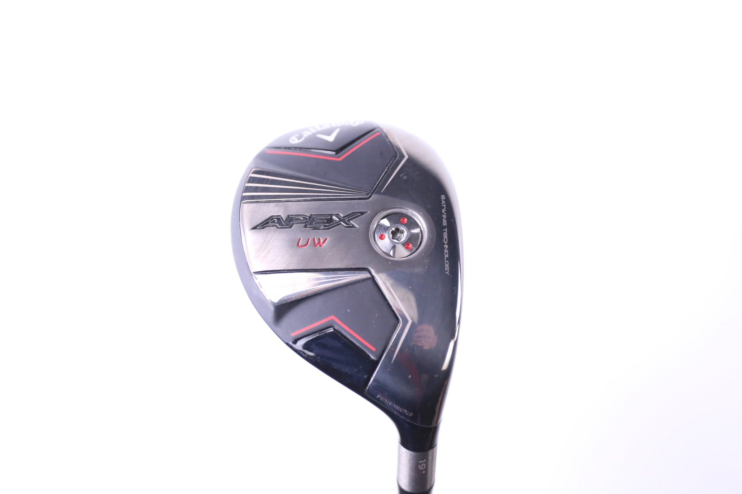 Used Callaway Apex UW 24 3H Right Handed 19° Stiff Flex Golf Hybrid Club - Perfect for Mid-Handicap Players on Fairway Shots and Rough Recovery