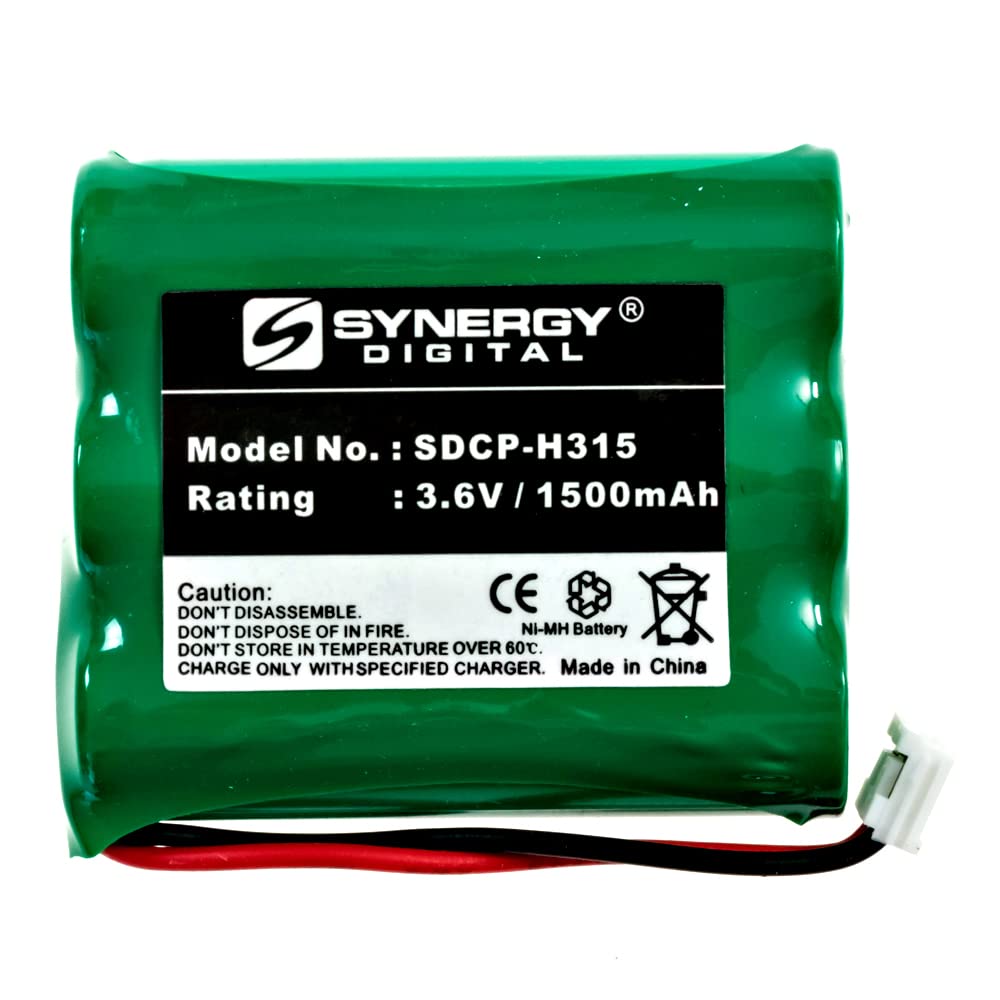 Synergy Digital Cordless Phone Batteries - 3-Pack Ni-MH 3.6V 1500mAh Replacement Batteries for Radio Shack ET-928 Phone | Long-Lasting Power for Home & Office Use
