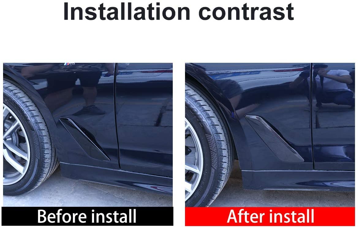 BMW 5 Series G30 (2017-2019) ABS Side Wing Air Vent Trim Cover - Car Styling Accessories for Enhanced Exterior Look | Perfect for Customization & Car Shows
