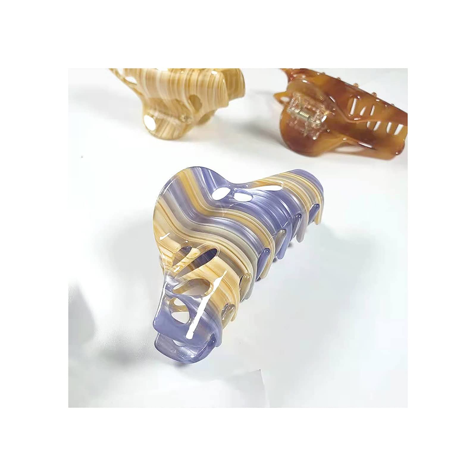 7 Pack Large Hair Claw Clips for Women - Strong Grip Vintage Hair Accessories, All-Match Hair Clips for Thick Hair, Ladies Hair Claw Clips Set | Perfect for Updos, Ponytails & Everyday Styling