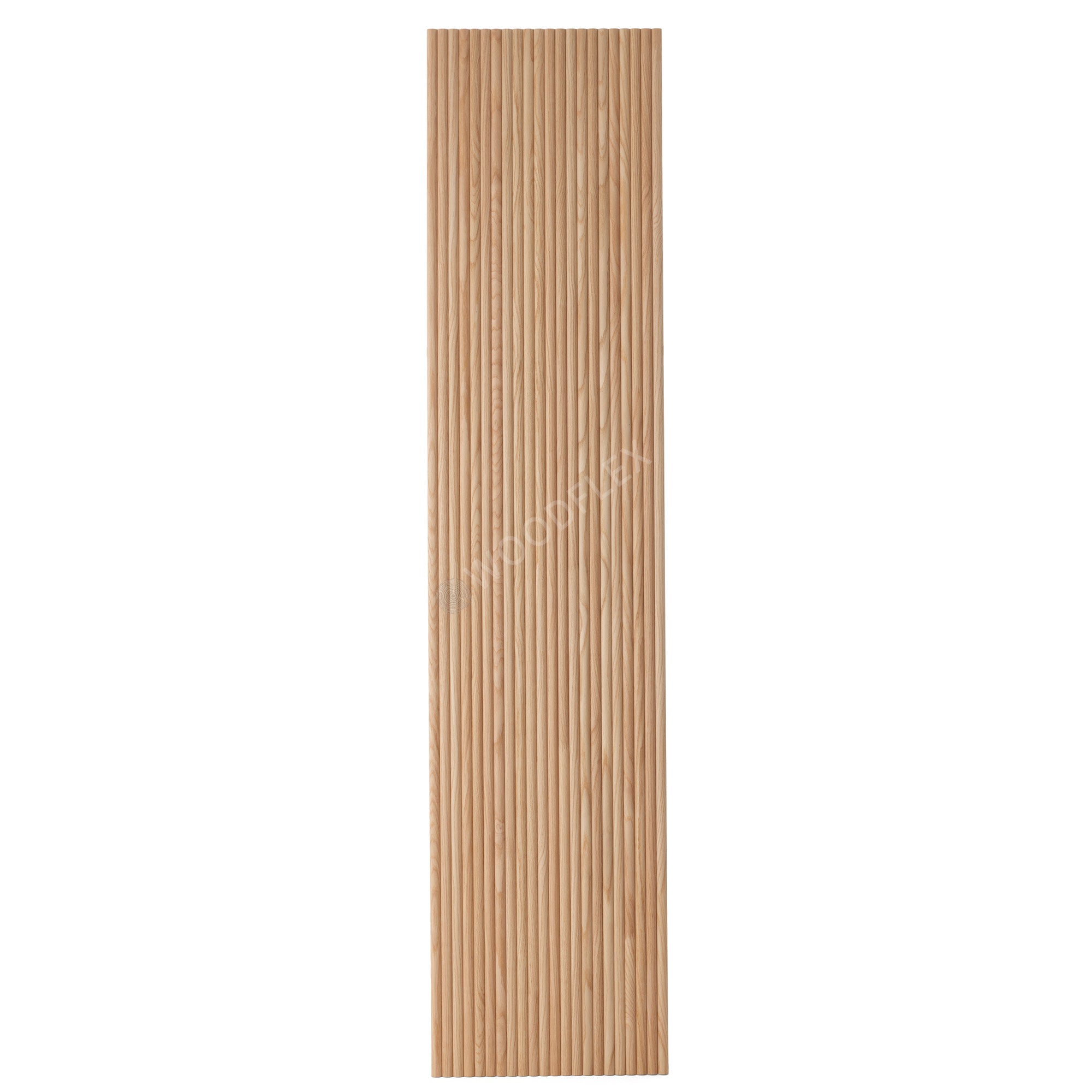 WOODFLEX Flexible Wooden Slat Wall Panel - Oak Veneer 2700mm x 600mm Half Round - Modern Acoustic Room Divider for Home & Office Decor