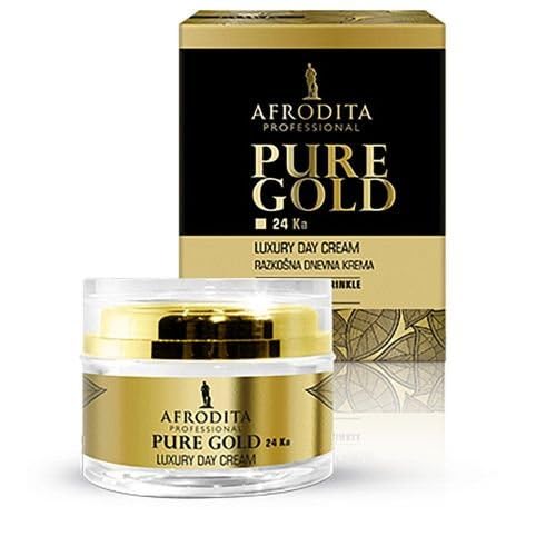 24K Pure Gold Luxury Day Cream for Anti-Aging & Skin Rejuvenation - Hydrating Face Moisturizer for Women & Men - Perfect for Daily Skincare Routine & Special Occasions