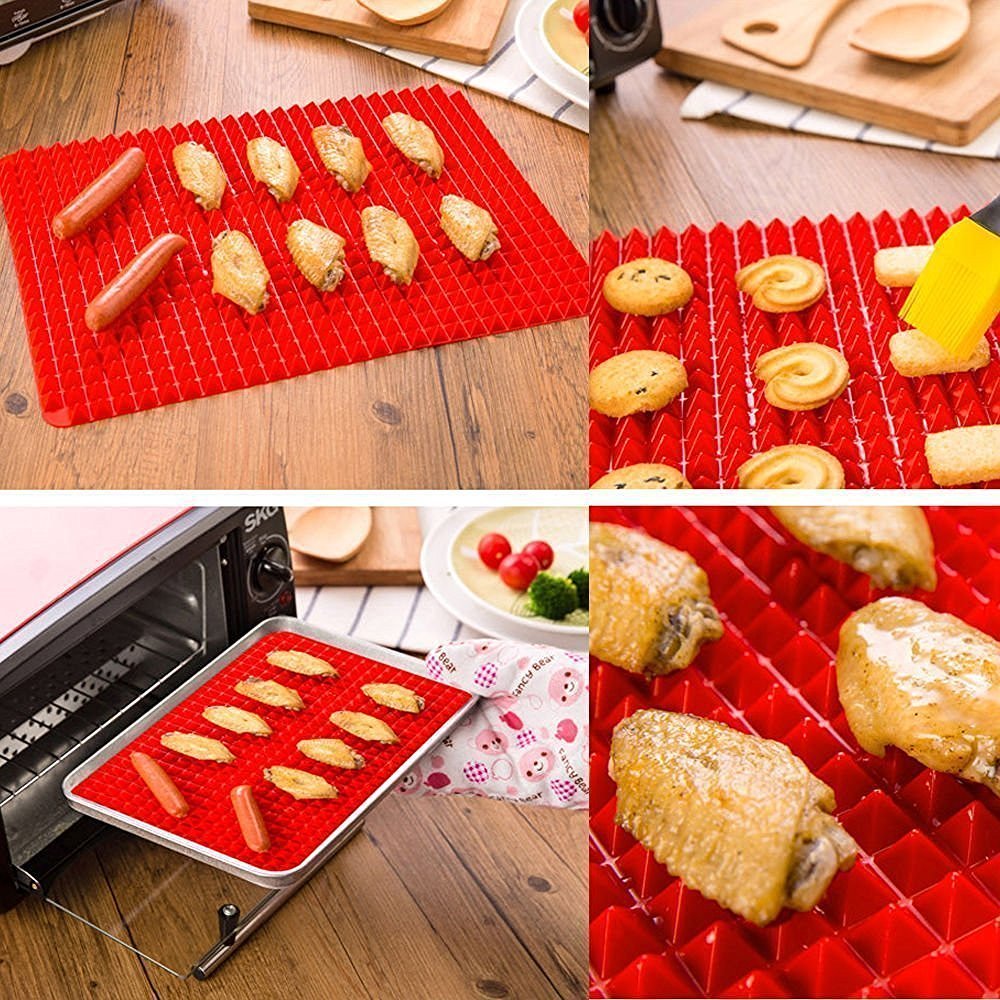 Non-Stick Silicone Baking Mat - Pyramid Reducing Oven Tray for Perfect Cakes, Cookies & Pastries | Ideal for Home Baking, Dessert Making & Party Treats