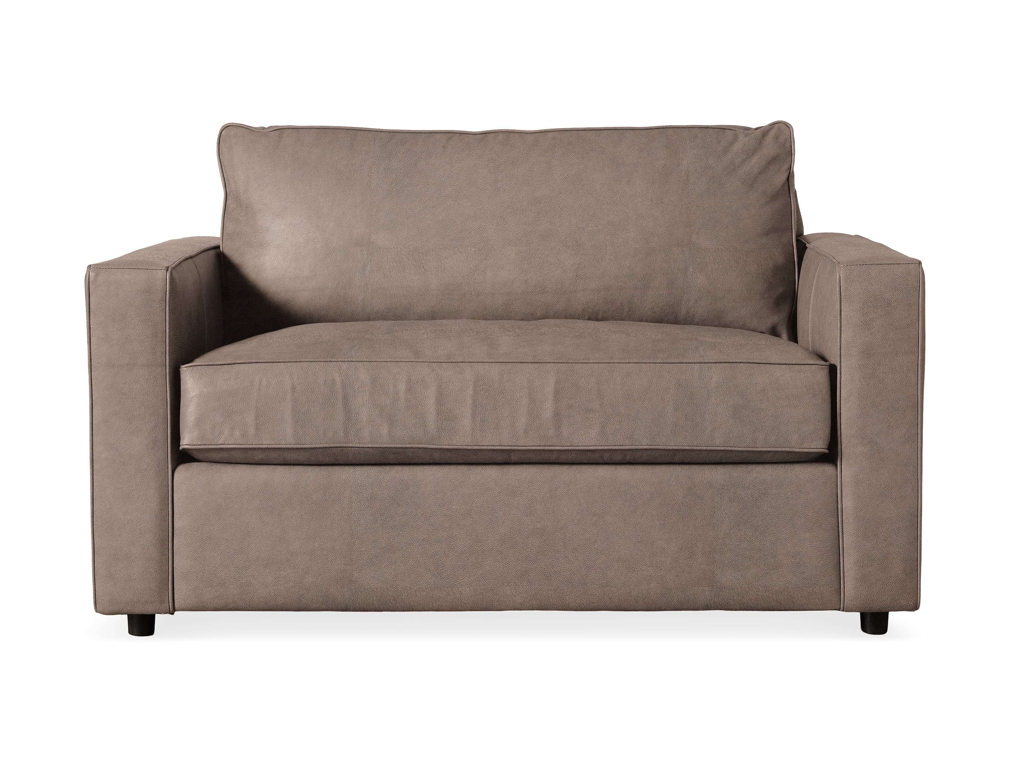 Filmore Genuine Leather Twin Air Sleeper Chair - Comfortable Convertible Sofa Bed for Guest Room, Office & Small Spaces - Perfect for Lounging, Napping & Overnight Guests