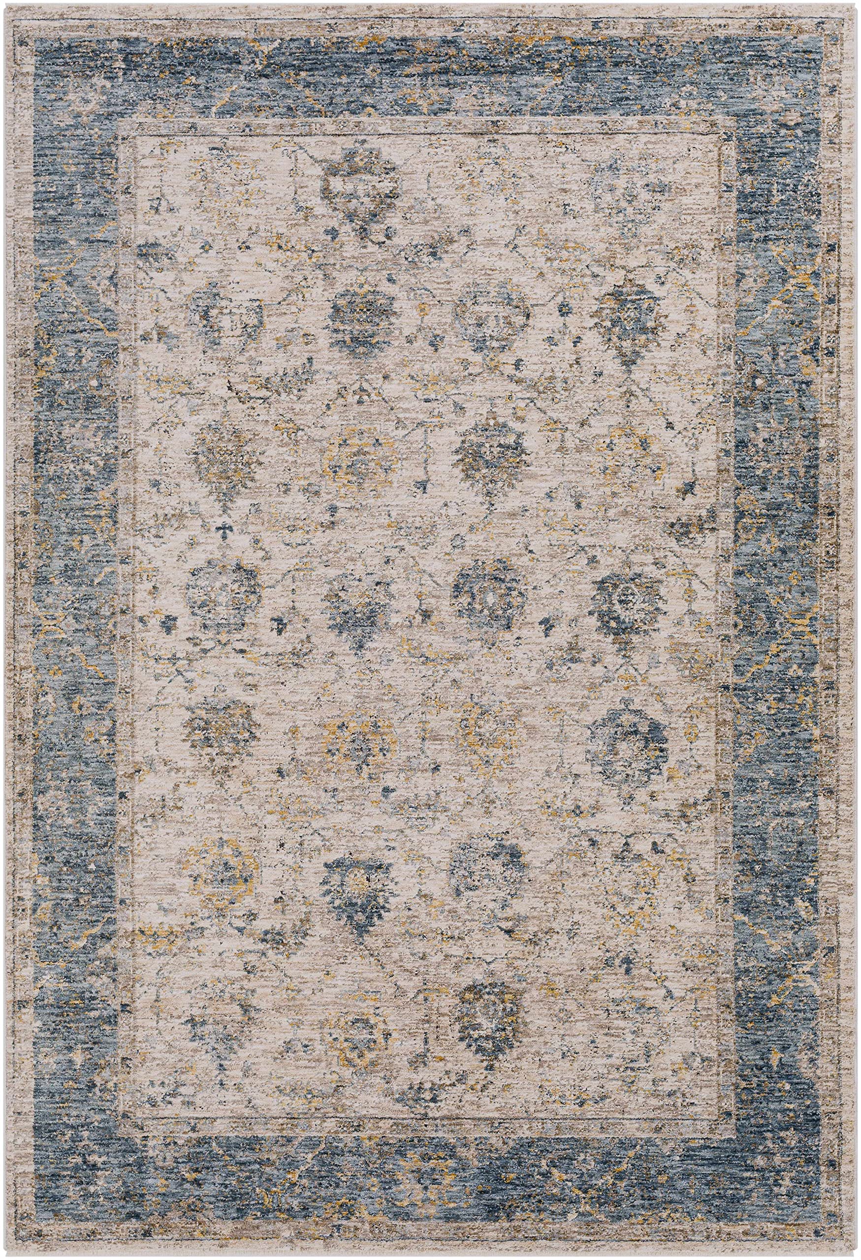 Hauteloom Wilkie Soft Plush Area Rug for Living Room & Bedroom - Gray & Brown 7'10