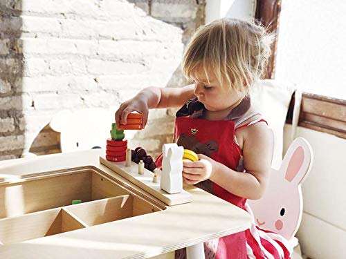 Tender Leaf Toys Forest Table and Chairs Set - Premium Wooden Kids Play Furniture for Ages 3+ | Eco-Friendly Art & Game Table with Chairs | Perfect for Playroom, Classroom & Indoor Outdoor Pretend Play