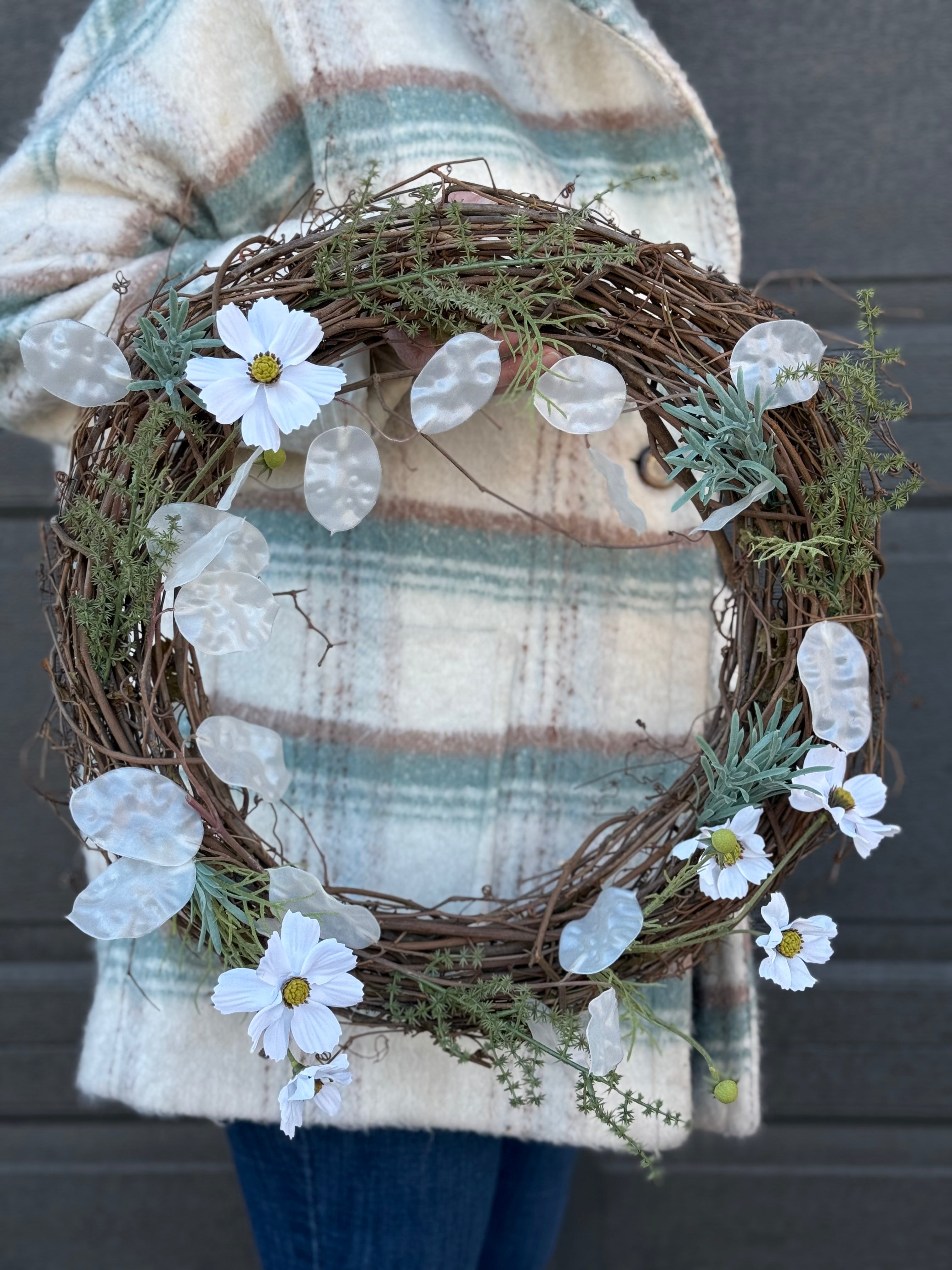 Good Luck Wreath - Elegant Home Decor for Door & Wall - Perfect for Christmas, New Year & Housewarming Gifts