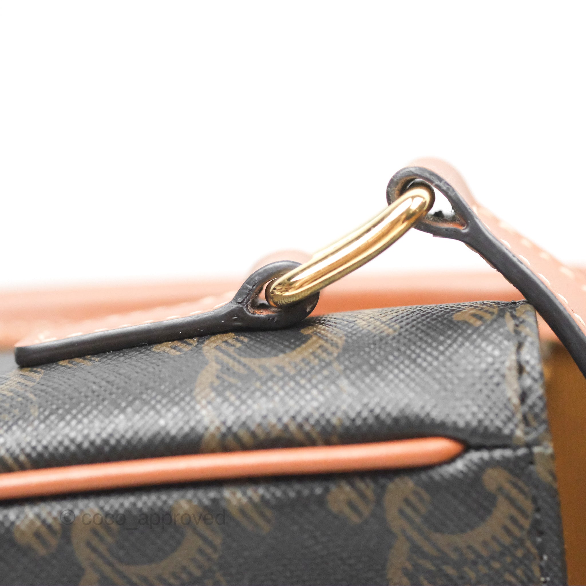 Celine Medium Folco Bag in Triomphe Canvas - Tan Crossbody Bag for Women | Luxury Handbag for Work, Travel & Everyday Use