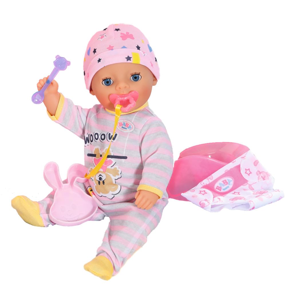 BABY Born Interactive Baby Doll - 14 Inch (36 cm) Realistic Little Girl Toy for Kids Ages 3+ (835685) | Perfect for Role Play, Gift Giving & Imaginative Play