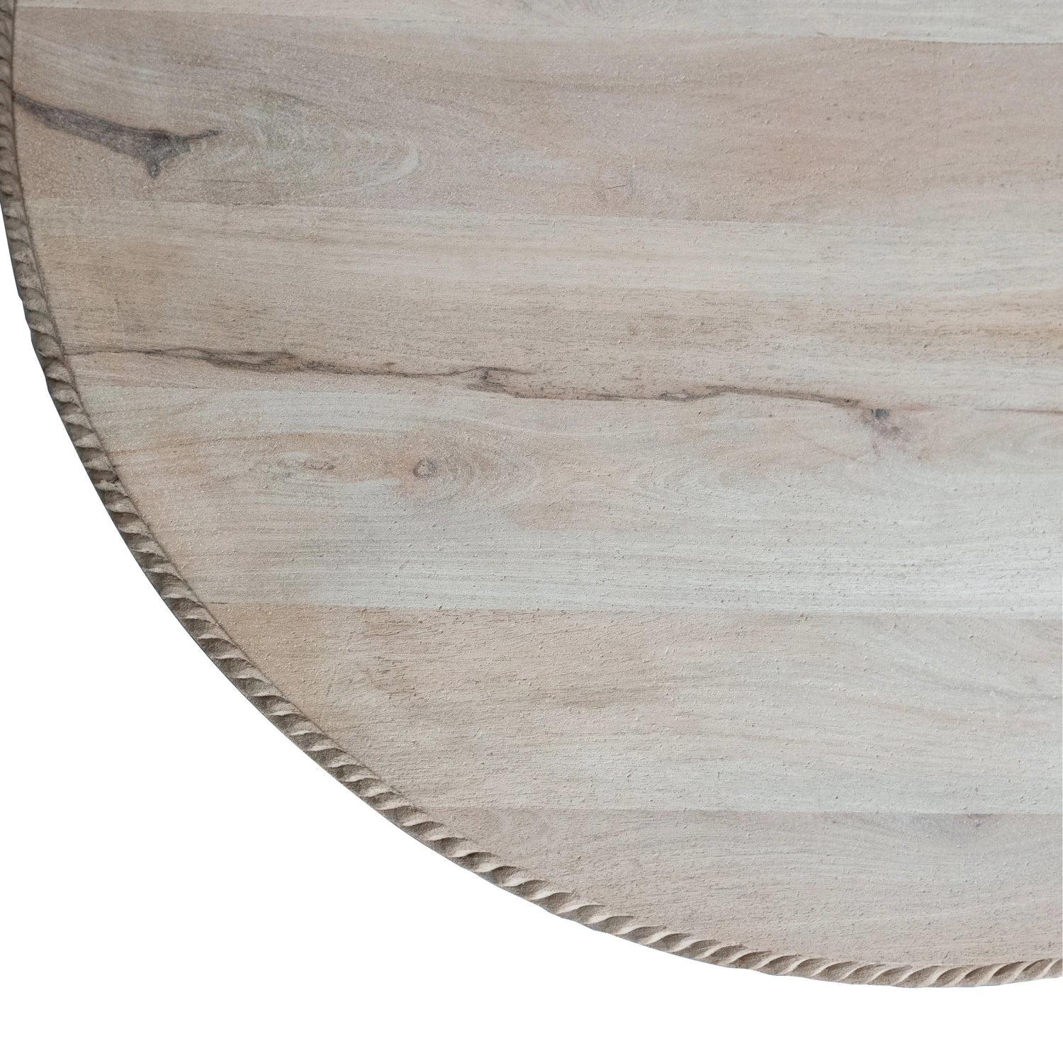 Villa 47 Round Dining Table - 47 Inch Modern Wooden Kitchen Table for 6 People | Perfect for Family Meals, Dinner Parties & Small Space Dining Rooms