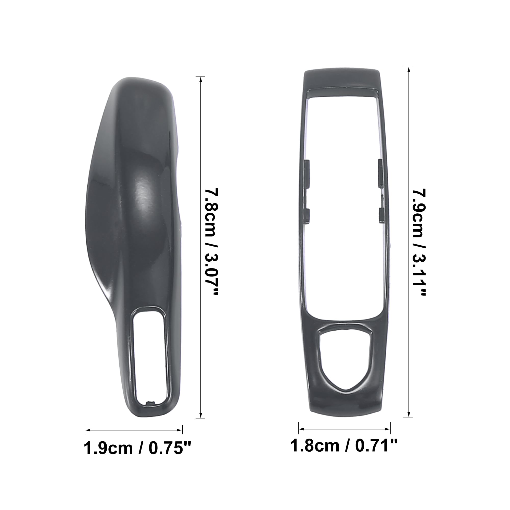 X AUTOHAUX 1 Set Gray ABS Car Remote Key Cover Case Shell for Porsche Cayenne Panamera Macan - Durable Protection for Key Fob (Perfect for Daily Use, Travel & Car Enthusiasts)