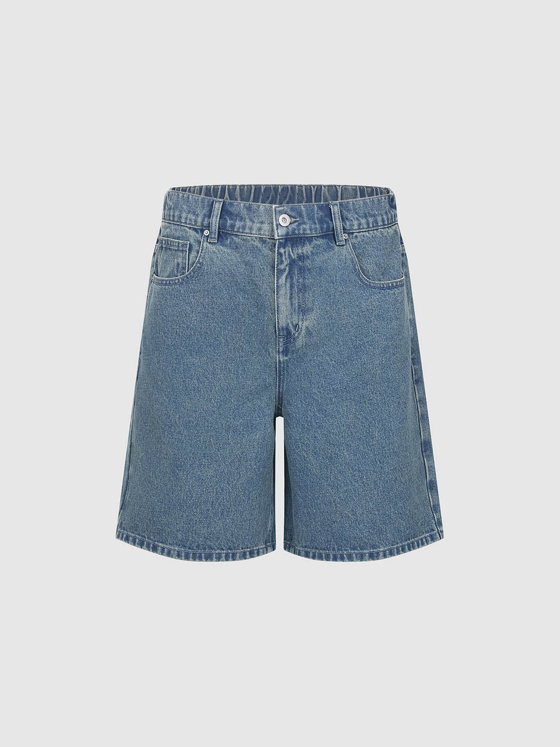 Stylish Women's Denim Shorts UMM850041 - High Waist Distressed Denim Shorts for Summer, Casual Outfits & Beach Wear