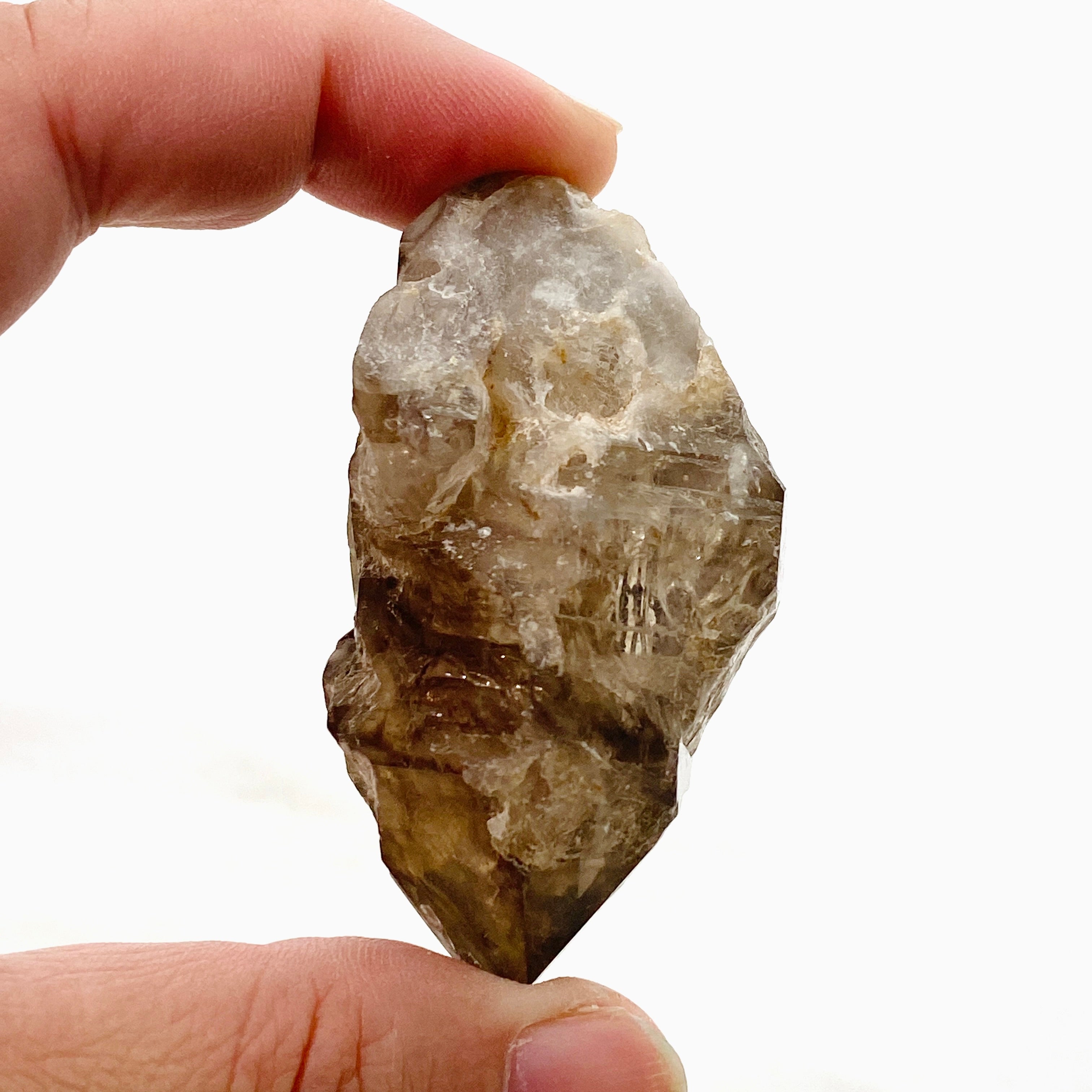 Natural Smokey Elestial Quartz Crystal - Healing Stone for Meditation, Energy Work & Spiritual Growth - Perfect for Home Decor, Yoga & Reiki