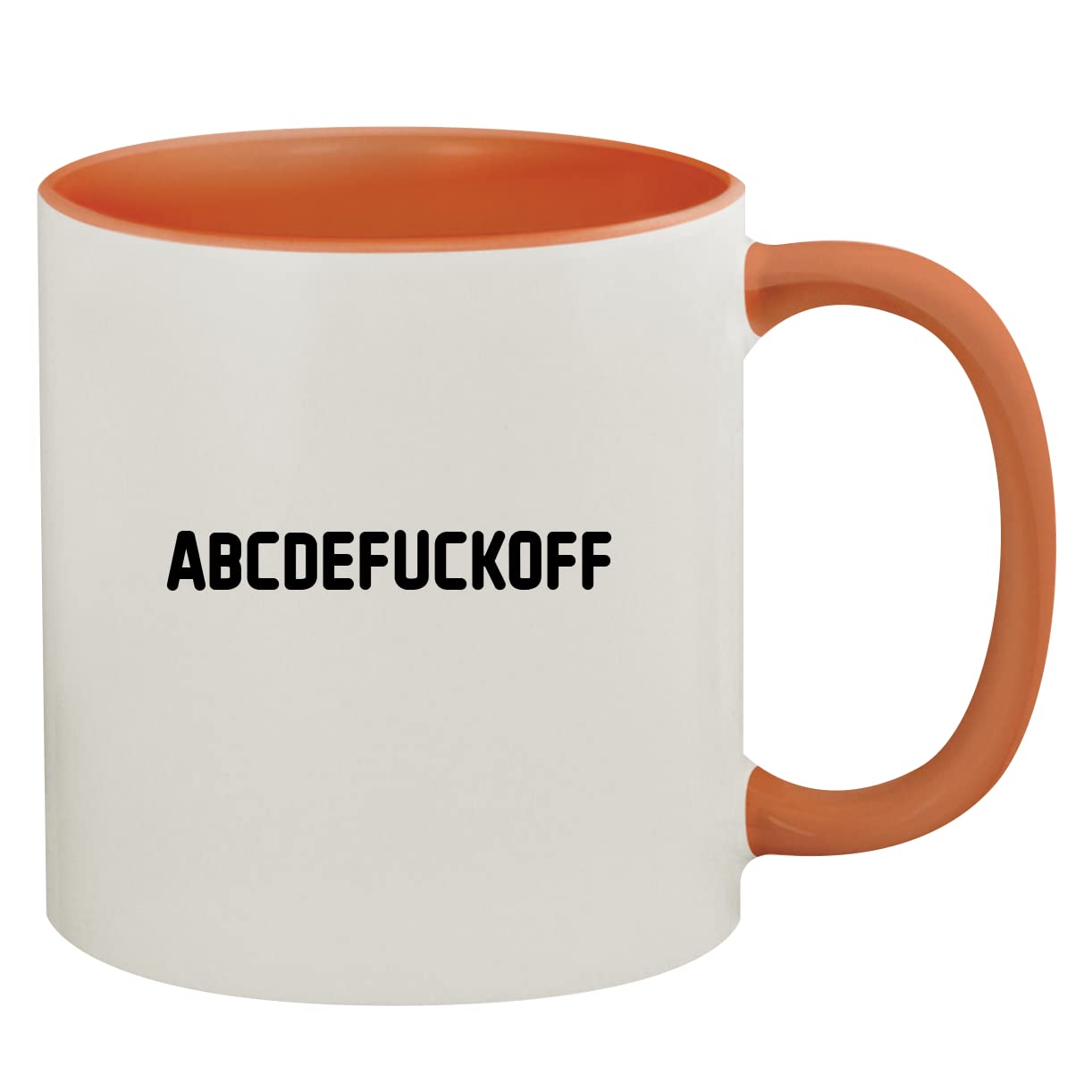 11oz Ceramic Coffee Mug with Colored Inner & Handle - Orange - Perfect for Home, Office, or Gift Giving